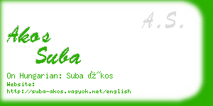 akos suba business card